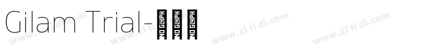 Gilam Trial字体转换